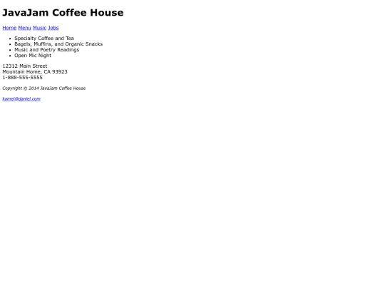 JavaJam Coffee House screenshot