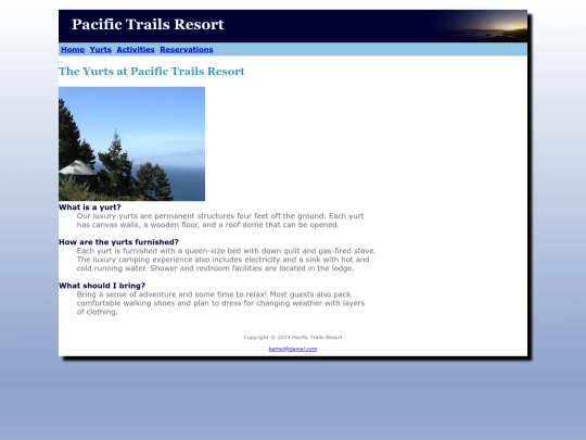 Pacific4/yurts screenshot