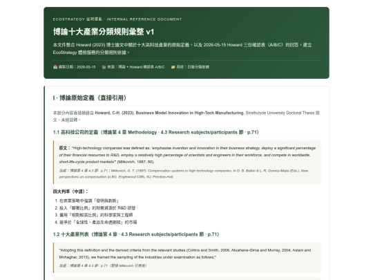 EKO/01-07_howard博論的十大分類對應到台灣市場/博論十大產業分類規則彙整_v1 screenshot