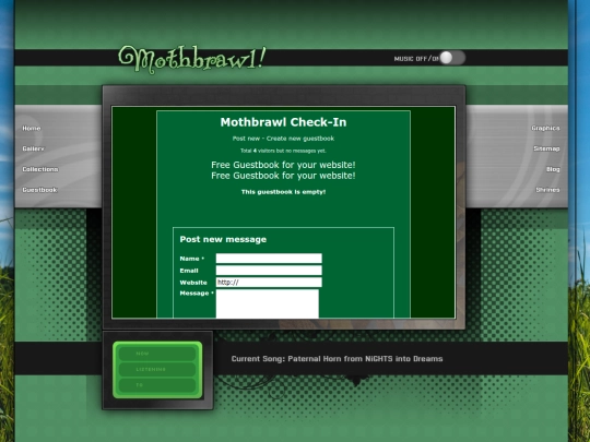 guestbook screenshot