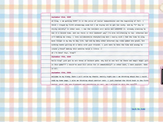 blog screenshot