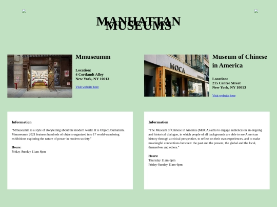 manhattanpage screenshot