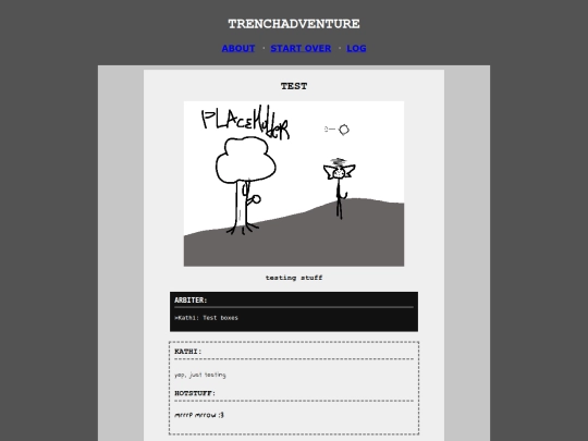 testing screenshot