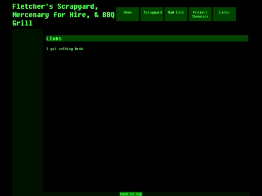 links screenshot