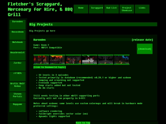 projects screenshot