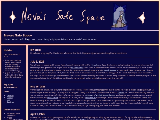 blog screenshot