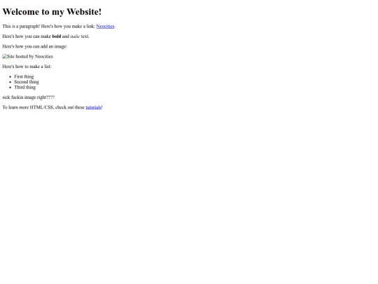 My web screenshot
