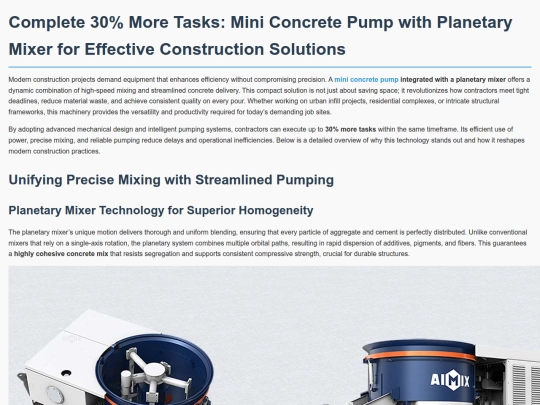 complete-30-percent-more-tasks-mini-concrete-pump-with-planetary-mixer-for-effective-construction-solutions screenshot