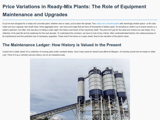 price-variations-in-ready-mix-plants-the-role-of-equipment-maintenance-and-upgrades screenshot