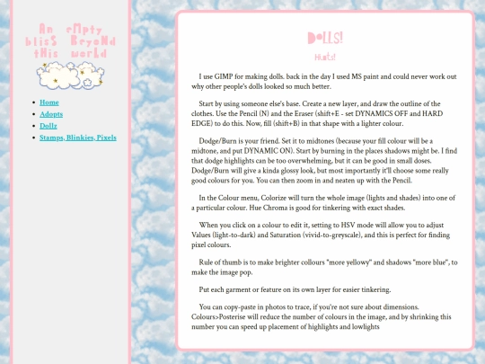 blisspages/doll-websites screenshot