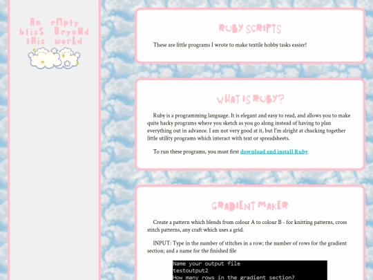 blisspages/rubypages screenshot