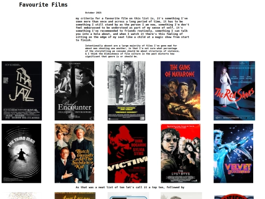 film/fave-films screenshot