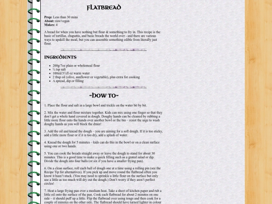 kitchen/flatbread screenshot