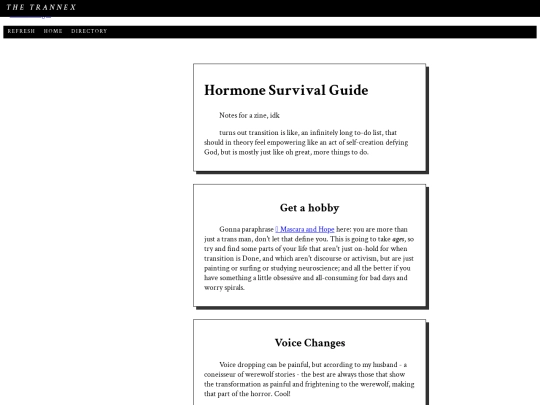 trannex/hormonesurvival screenshot
