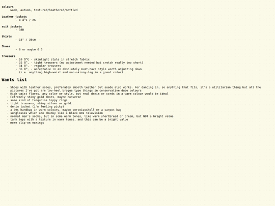 unsorted/sizing screenshot