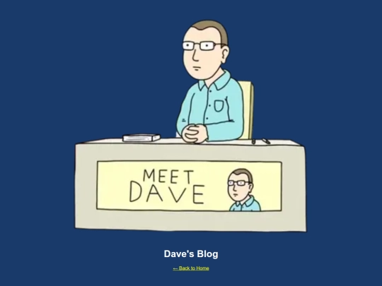 DaveBoard/DaveBlog screenshot
