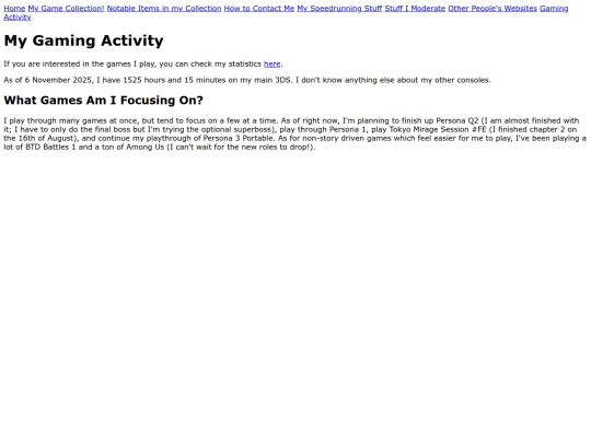gaming-tracking screenshot