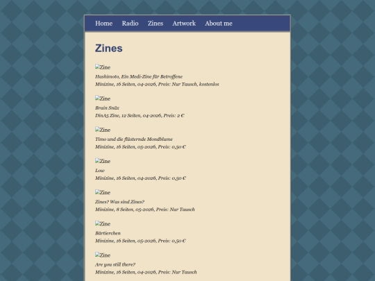 zines screenshot