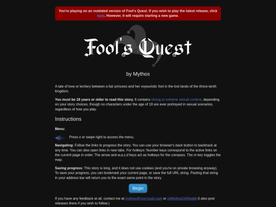 FoolsQuest-v3 screenshot