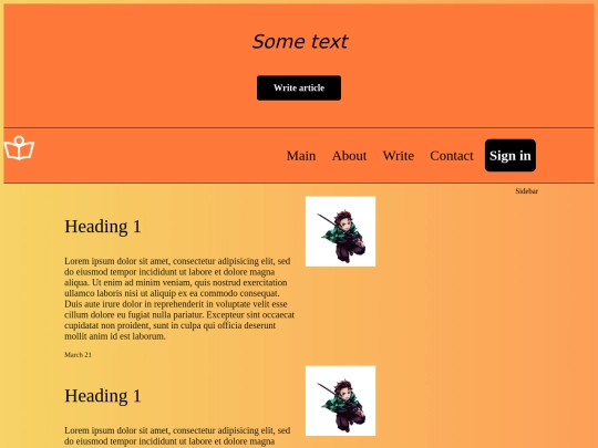 Blog_site screenshot