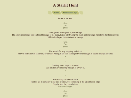 firmaments-eye/stories/a-starlit-hunt screenshot