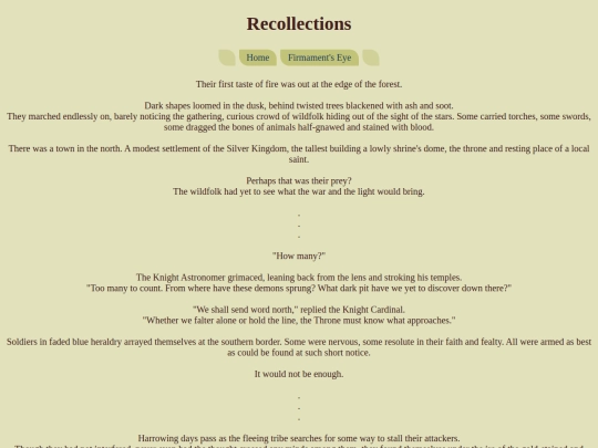 firmaments-eye/stories/recollections screenshot