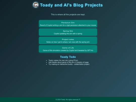projects screenshot