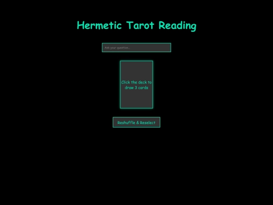 tarot screenshot