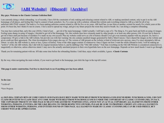 oldhomepage screenshot