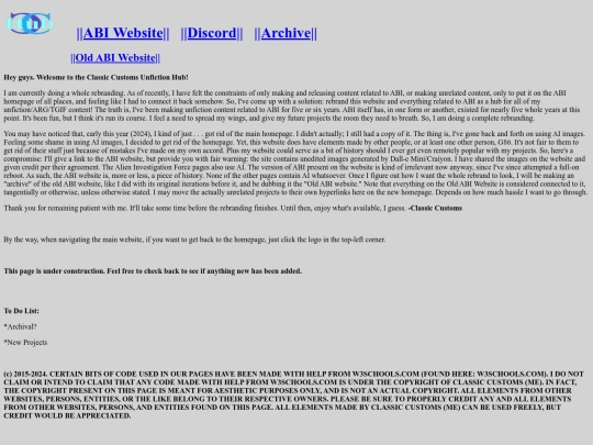 oldwebsitearchive screenshot