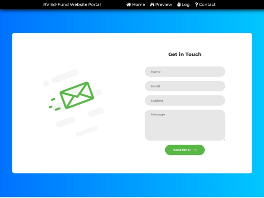 rvedfund/contact screenshot
