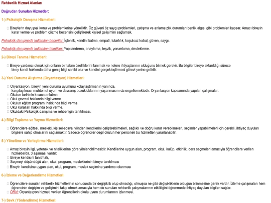 rehberlik2 screenshot