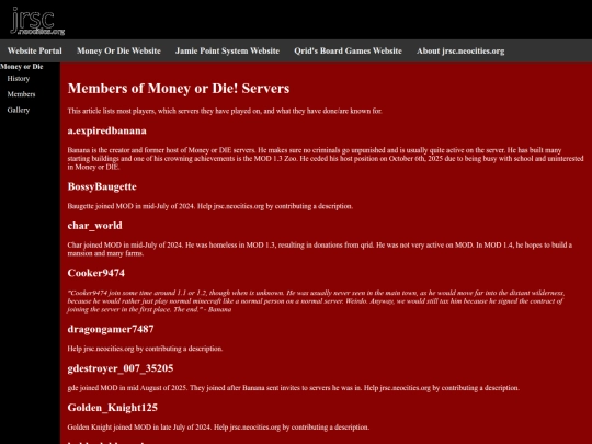 members screenshot