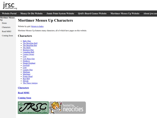 mmu-characters screenshot