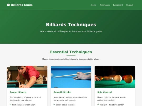 techniques screenshot