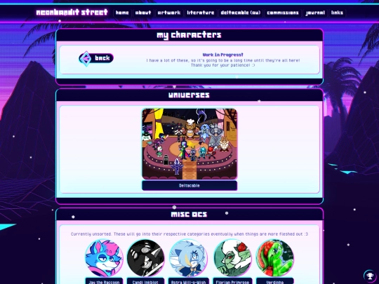 artwork/characters screenshot