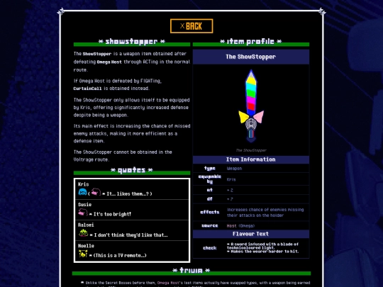 cable/item/showstopper screenshot