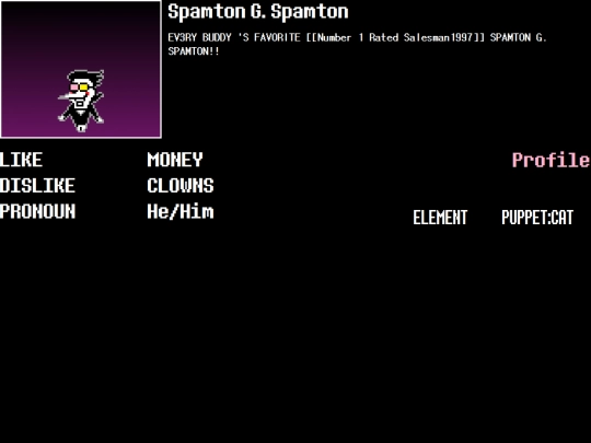 cable/recruits/spamton screenshot