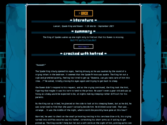 literature/deltarune/CrackedWithHatred screenshot