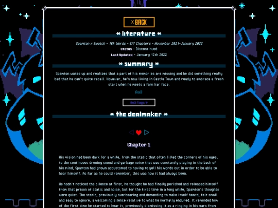 literature/deltarune/Dealmaker/ch1 screenshot