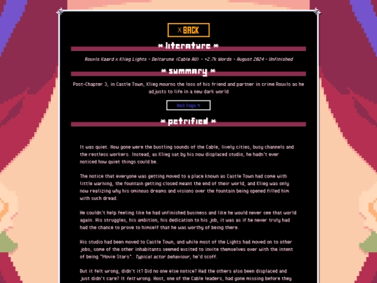 literature/deltarune/Petrified screenshot