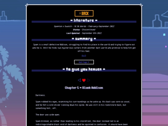 literature/deltarune/ToGiveYouHeaven/ch5 screenshot