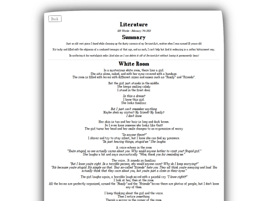literature/misc/WhiteRoom screenshot
