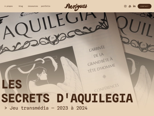 portfolio/aquilegia screenshot