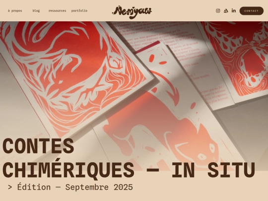 portfolio/conteschimeriques screenshot