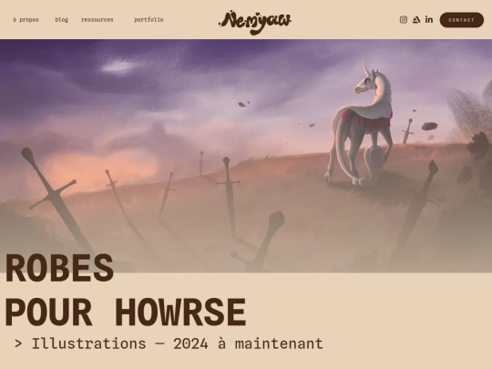 portfolio/howrse screenshot