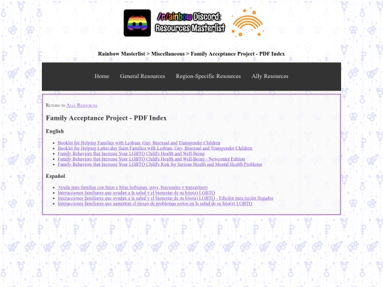 general/familyacceptanceproject-pdf-index screenshot