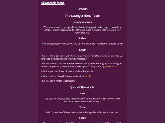 credits screenshot
