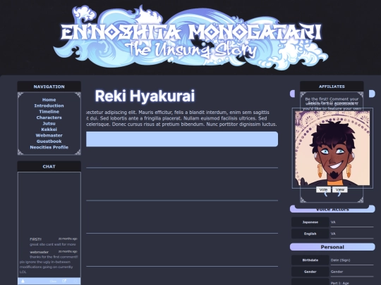 characters/Reki_Hyakurai screenshot