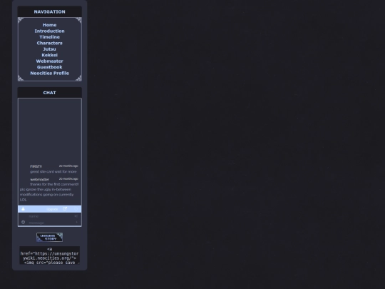 navbar screenshot
